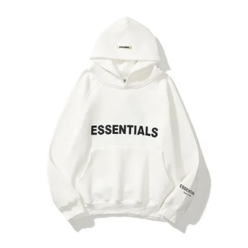 ESSENTIALS Oversize White Hoodie